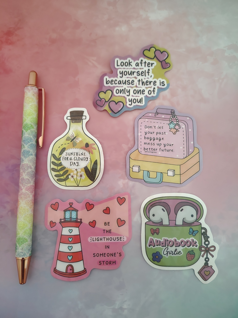 🪅Positive Mental Health Stickers Mix 5 Pieces- Set 3🪅